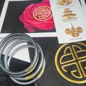 Budha girl bangles moon girl bracelets set of 4